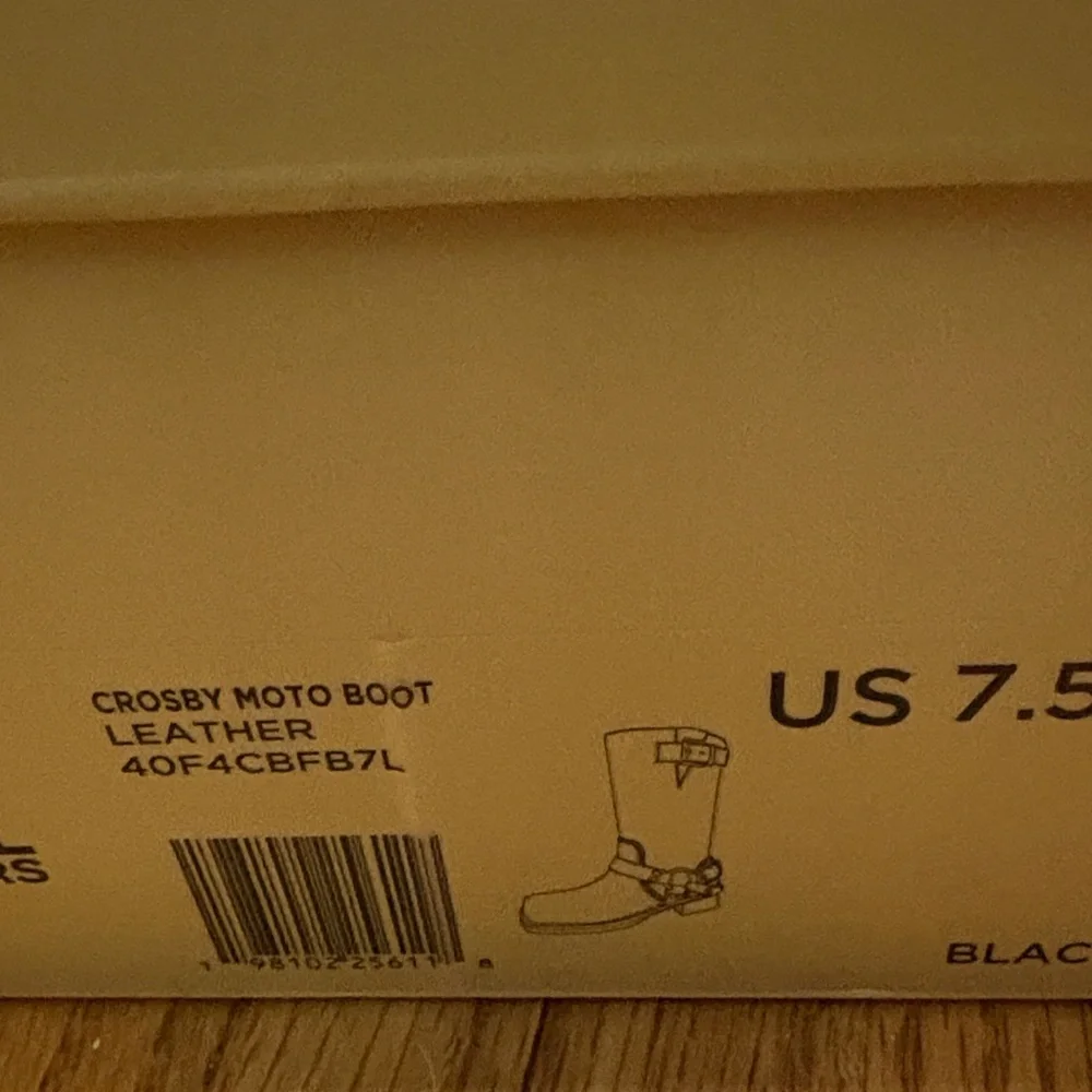 Michael Kors Black Leather Combat Boots - Picture 5 of 13